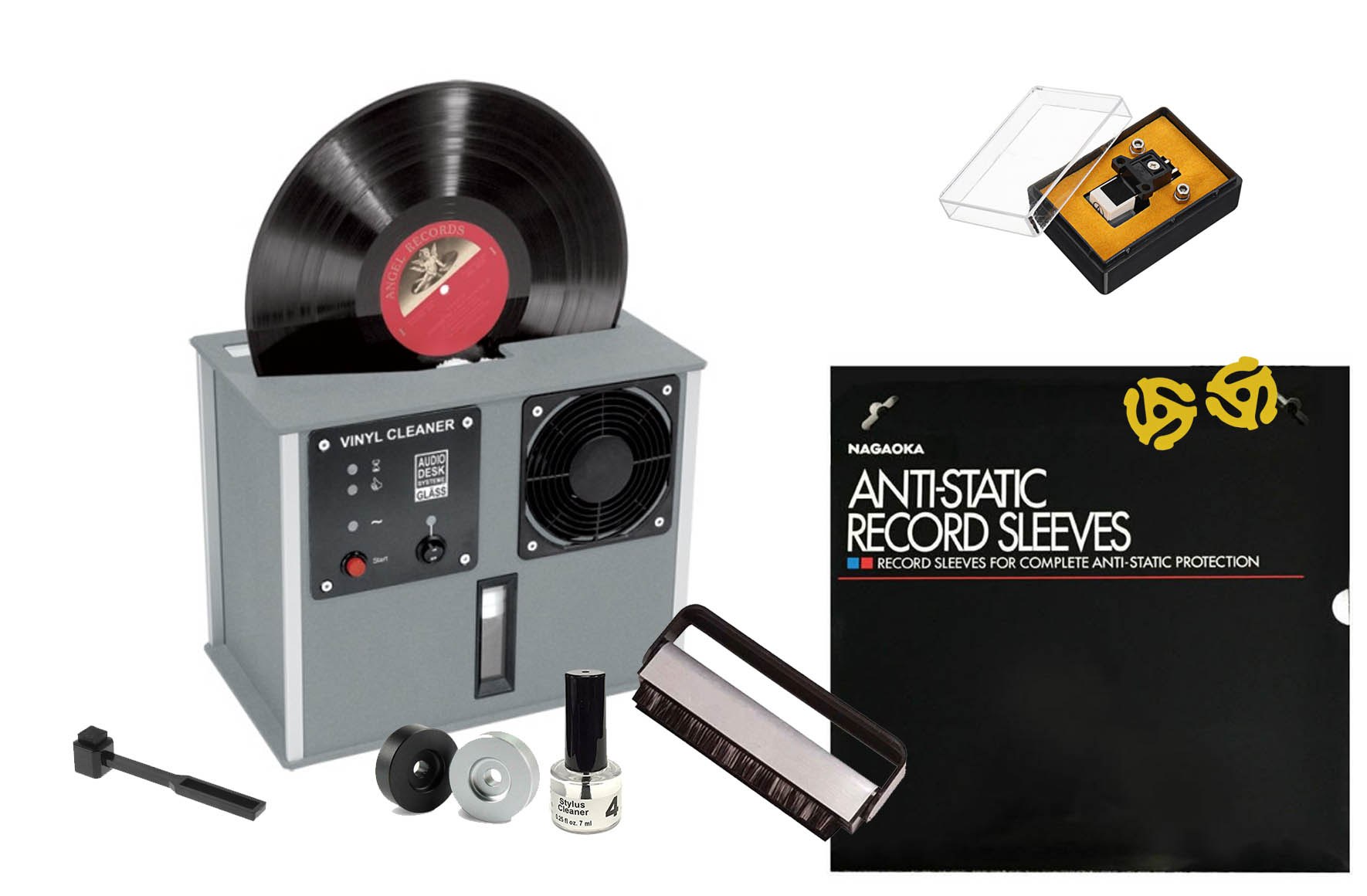 record cleaner and accessories
