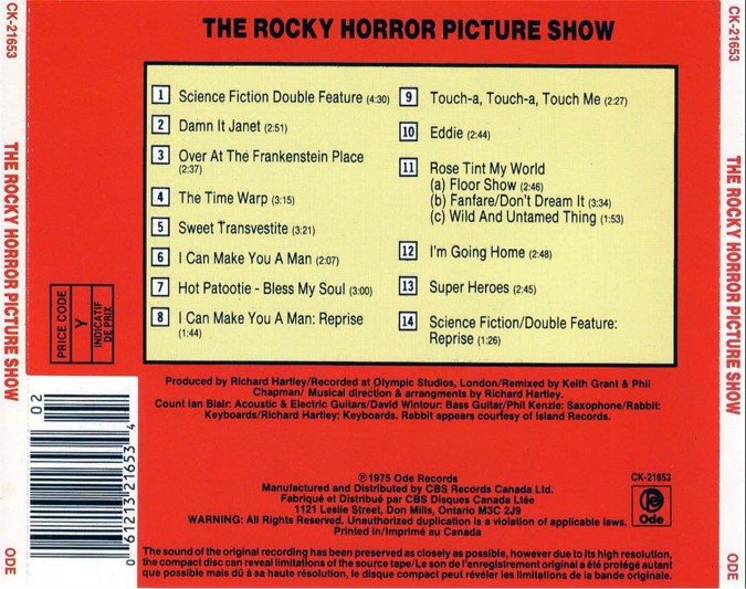 Rocky Horror Picture Show Soundtrack